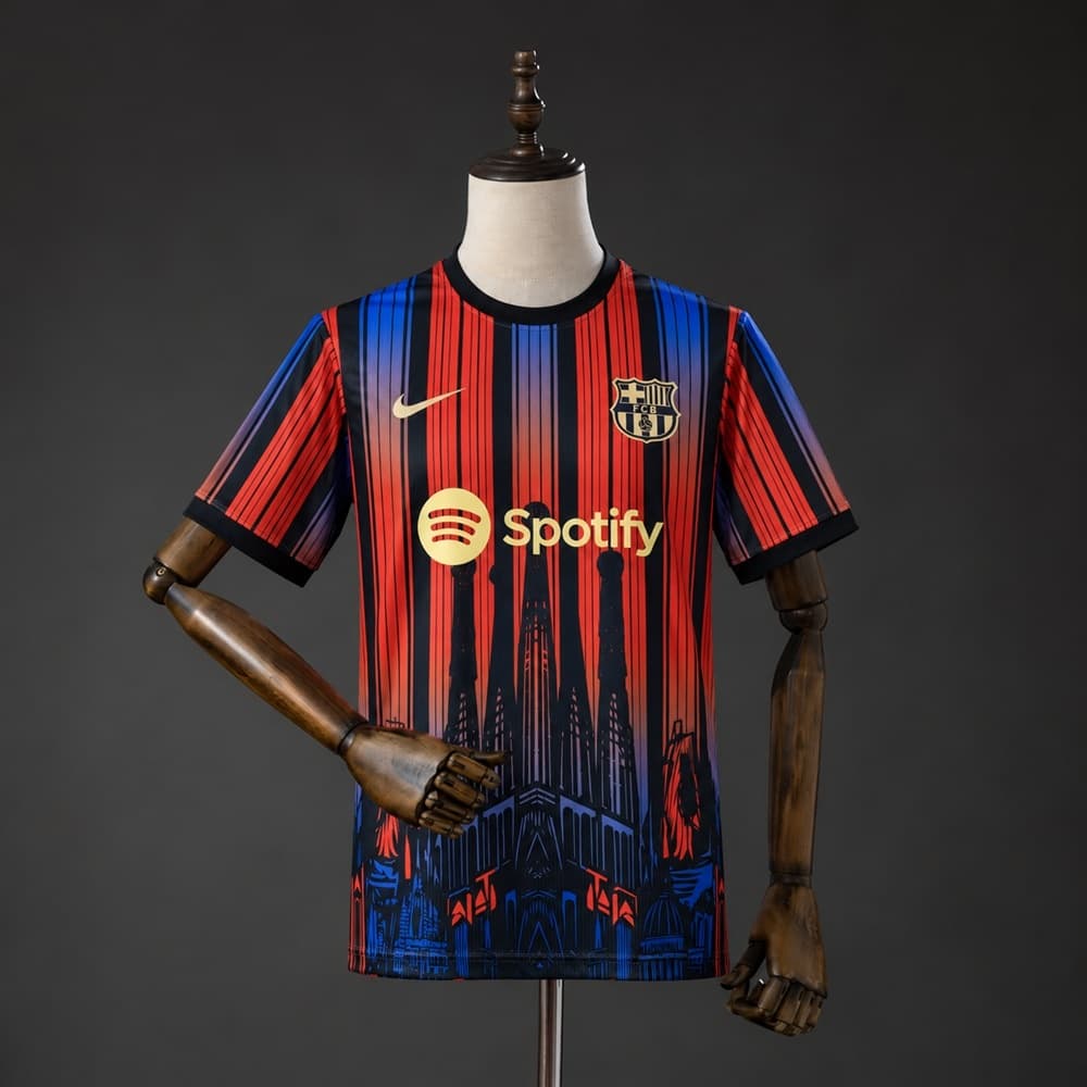Camisola FC Barcelona 26/27 Edição Especial Sagrada Família Concept
