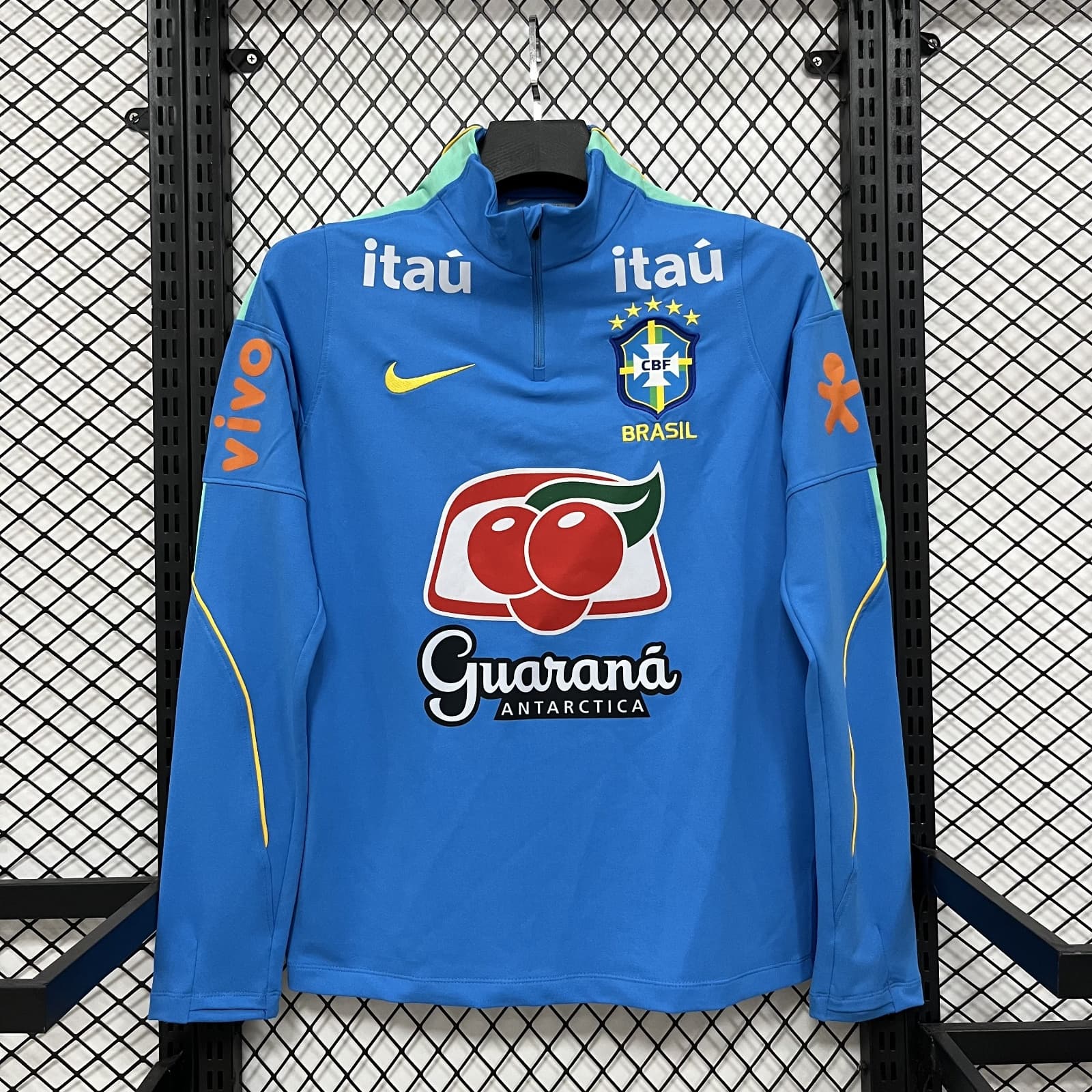 Camisola Manga Comprida Treino Brasil 2026 Azul
