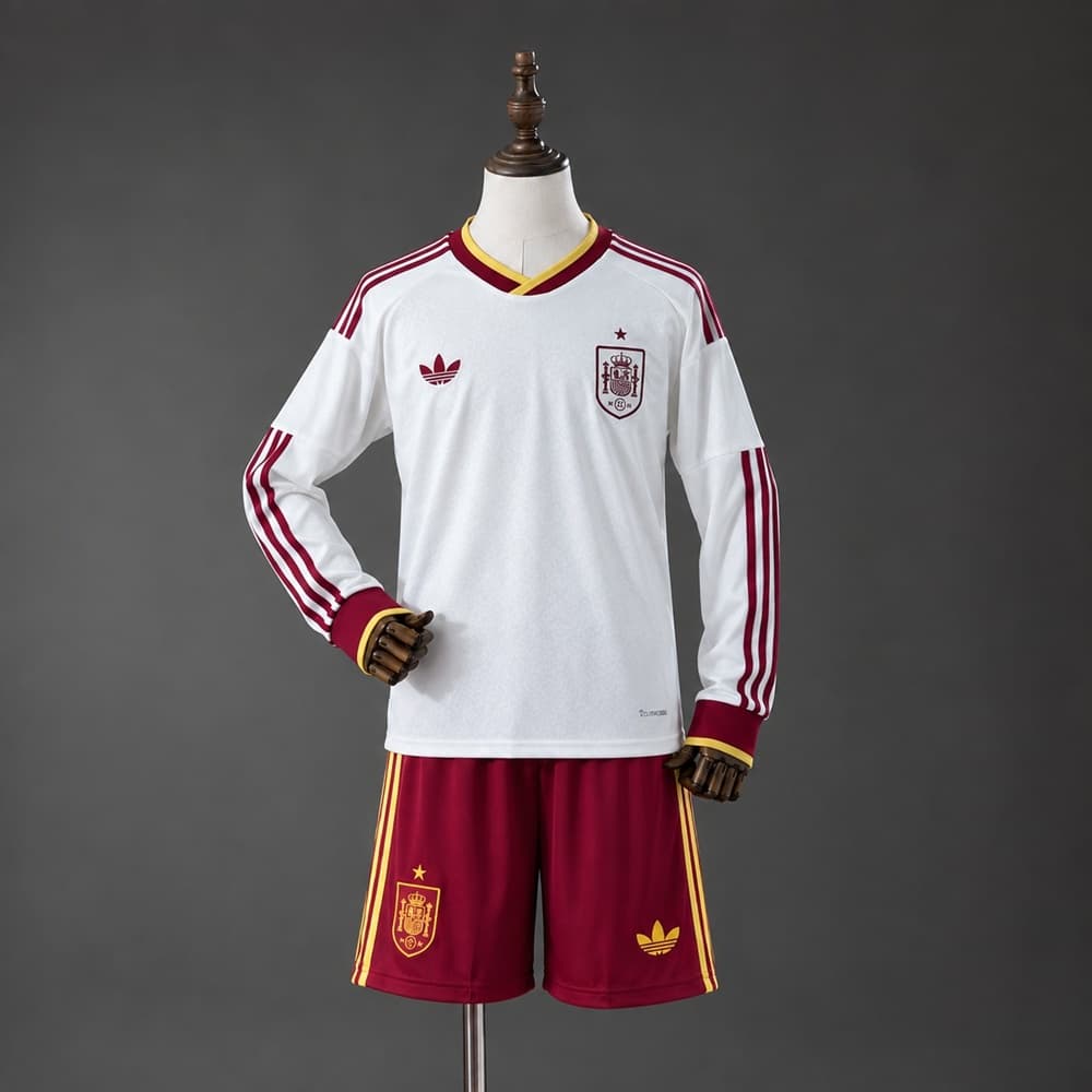 Kit Infantil Manga Comprida Secundário Espanha 2026