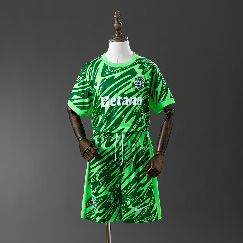 Kit Infantil Principal Guarda-Redes Sporting CP 25/26 Verde
